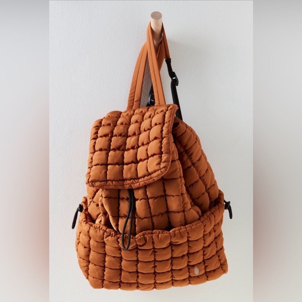 Free people Quilted Tan Backpack
